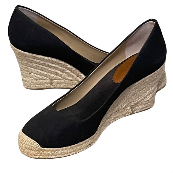 J. Crew Shoes - J crew Black Seville espadrille wedge sandals womens 9